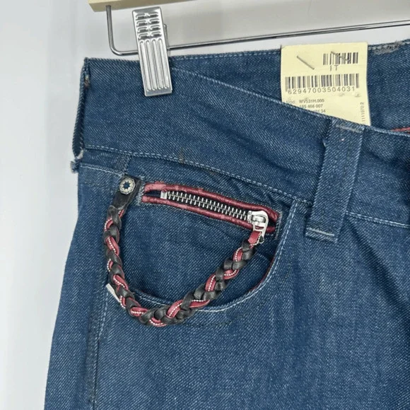 REPLY Bootcut Womens Swenfani Jeans Size 28 Long Inseam Low Rise Y2K Western - Picture 7 of 12